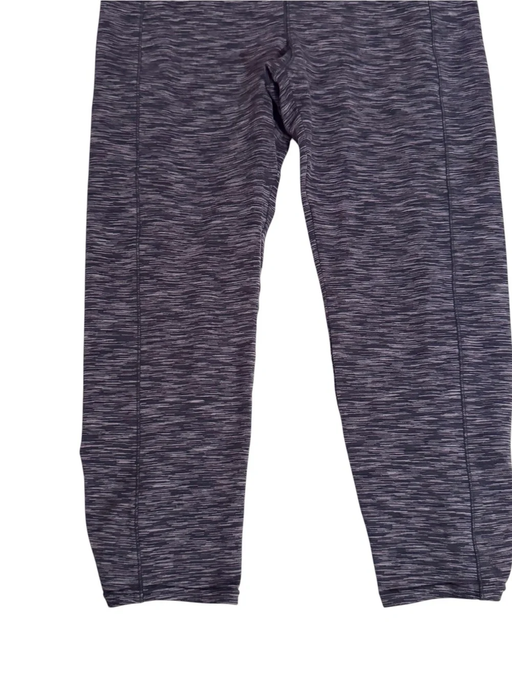 Alo Yoga Size Large Gray Space Dye Cropped Leggings Athletic Athleisure Gym